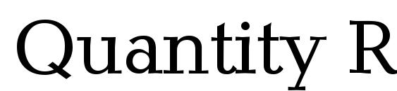Quantity Regular Font