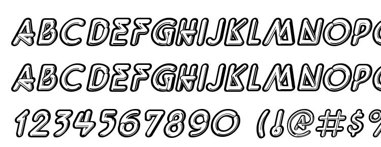 глифы шрифта QuarkNeon Italic, символы шрифта QuarkNeon Italic, символьная карта шрифта QuarkNeon Italic, предварительный просмотр шрифта QuarkNeon Italic, алфавит шрифта QuarkNeon Italic, шрифт QuarkNeon Italic