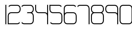 Quarterly Thin BRK Font, Number Fonts