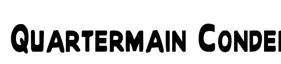 шрифт Quartermain Condensed, бесплатный шрифт Quartermain Condensed, предварительный просмотр шрифта Quartermain Condensed