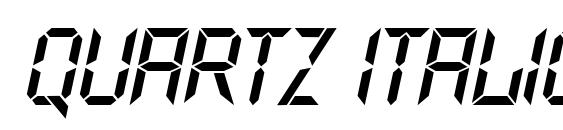 Quartz Italic font, free Quartz Italic font, preview Quartz Italic font