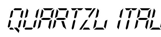 QuartzL Italic font, free QuartzL Italic font, preview QuartzL Italic font