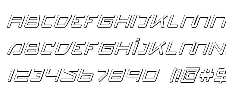 glyphs Quasitron 3D Italic font, сharacters Quasitron 3D Italic font, symbols Quasitron 3D Italic font, character map Quasitron 3D Italic font, preview Quasitron 3D Italic font, abc Quasitron 3D Italic font, Quasitron 3D Italic font
