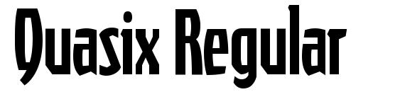 Quasix Regular font, free Quasix Regular font, preview Quasix Regular font