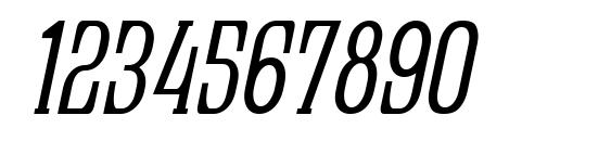 Quastic Kaps Narrow Italic Font, Number Fonts