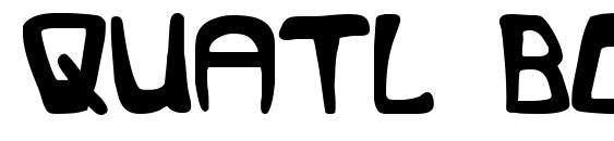 Quatl Bold font, free Quatl Bold font, preview Quatl Bold font