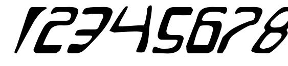 Quatl Italic Font, Number Fonts