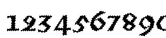 Quaxy Bold Italic Font, Number Fonts