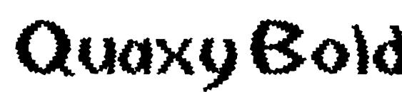 Шрифт Quaxy Bold Italic
