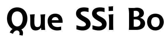 шрифт Que SSi Bold, бесплатный шрифт Que SSi Bold, предварительный просмотр шрифта Que SSi Bold