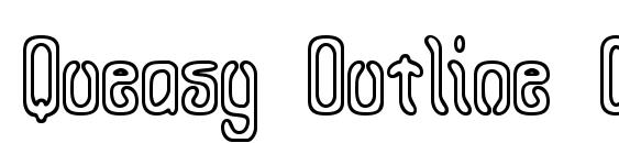 Queasy Outline (BRK) font, free Queasy Outline (BRK) font, preview Queasy Outline (BRK) font