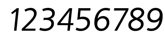 QuebecSerial Italic Font, Number Fonts