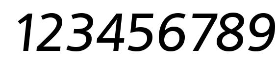 QuebecSerial Medium Italic Font, Number Fonts
