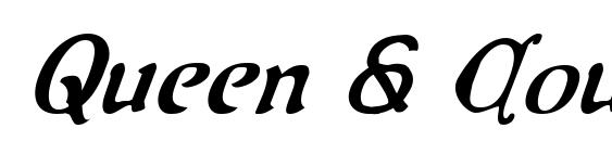 Queen & Country Condensed Italic font, free Queen & Country Condensed Italic font, preview Queen & Country Condensed Italic font