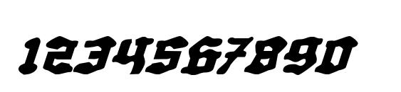Quest Knight Italic Font, Number Fonts