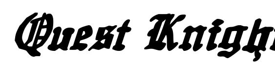 Quest Knight Italic font, free Quest Knight Italic font, preview Quest Knight Italic font