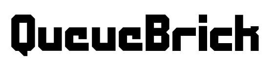 QueueBrick ClosedBlack font, free QueueBrick ClosedBlack font, preview QueueBrick ClosedBlack font