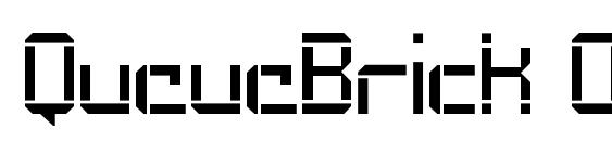 шрифт QueueBrick OpenRegular, бесплатный шрифт QueueBrick OpenRegular, предварительный просмотр шрифта QueueBrick OpenRegular
