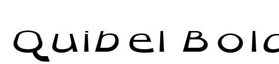 Шрифт Quibel Bold Italic