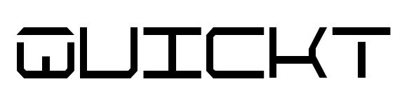 шрифт QuickTech Condensed, бесплатный шрифт QuickTech Condensed, предварительный просмотр шрифта QuickTech Condensed