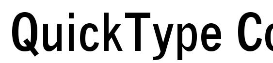 QuickType Condensed Bold Font