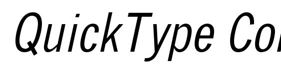 QuickType Condensed Italic font, free QuickType Condensed Italic font, preview QuickType Condensed Italic font