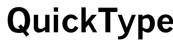 QuickType II Bold Font