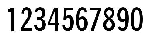 QuickType II Condensed Bold Font, Number Fonts