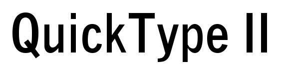 QuickType II Condensed Bold Font