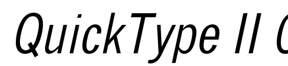 QuickType II Condensed Italic Font