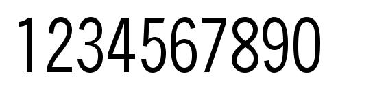 QuickType II Condensed Font, Number Fonts