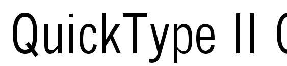 Шрифт QuickType II Condensed