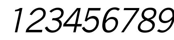 QuickType II Italic Font, Number Fonts