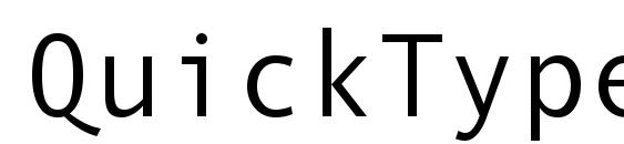 QuickType II Mono Font