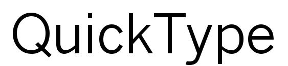 Шрифт QuickType II