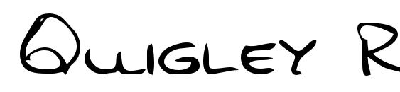 Quigley Regular font, free Quigley Regular font, preview Quigley Regular font