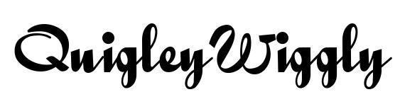 QuigleyWiggly font, free QuigleyWiggly font, preview QuigleyWiggly font