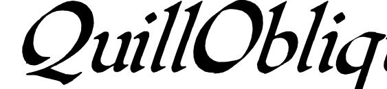QuillOblique Font