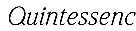 Quintessence SSi Italic font, free Quintessence SSi Italic font, preview Quintessence SSi Italic font