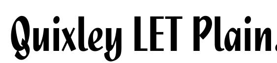 Quixley LET Plain.1.0 font, free Quixley LET Plain.1.0 font, preview Quixley LET Plain.1.0 font
