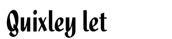 Quixley let Font Download Free / LegionFonts