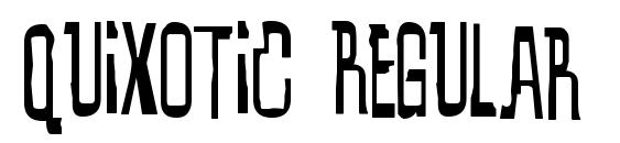 Quixotic Regular font, free Quixotic Regular font, preview Quixotic Regular font