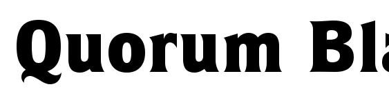 Quorum Black BT font, free Quorum Black BT font, preview Quorum Black BT font