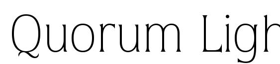 шрифт Quorum Light BT, бесплатный шрифт Quorum Light BT, предварительный просмотр шрифта Quorum Light BT