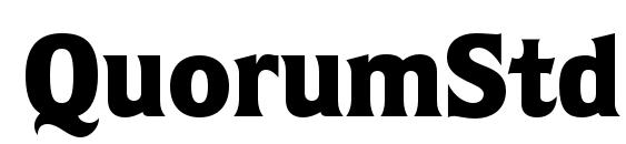 QuorumStd Black Font