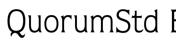 QuorumStd Book Font
