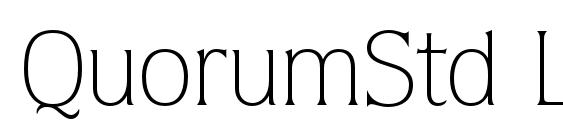 QuorumStd Light font, free QuorumStd Light font, preview QuorumStd Light font