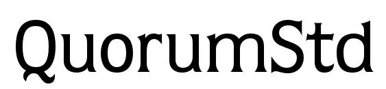 QuorumStd Medium Font