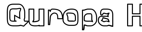 Quropa Hollow Font