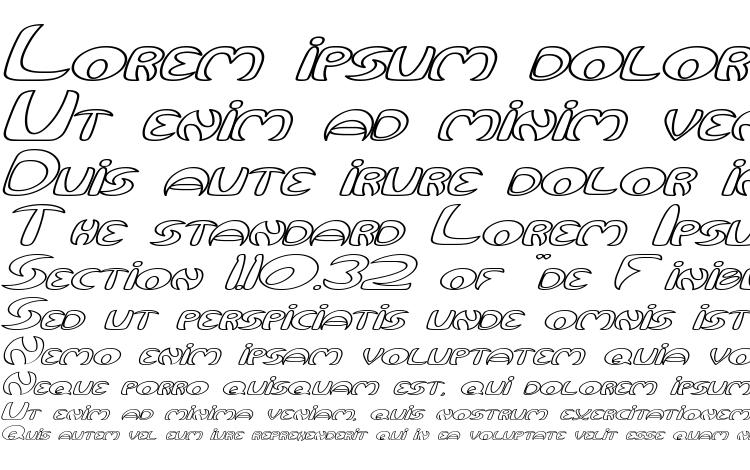 specimens Qurve Hollow Wide Italic font, sample Qurve Hollow Wide Italic font, an example of writing Qurve Hollow Wide Italic font, review Qurve Hollow Wide Italic font, preview Qurve Hollow Wide Italic font, Qurve Hollow Wide Italic font